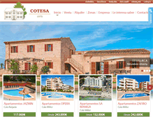 Tablet Screenshot of cotesa-mallorca.com